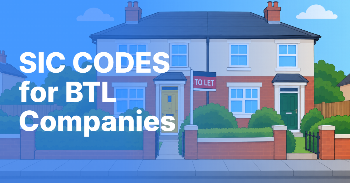 Limited company buy-to-let SIC codes
