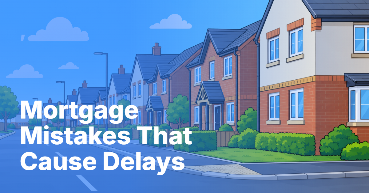 Mortgage application mistakes that cause delays