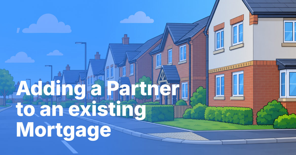 Two people considering adding someone to an existing mortgage