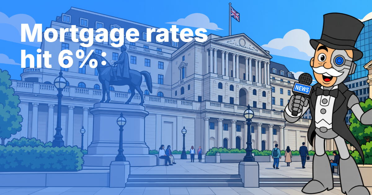 Mortgage rates hit 6%