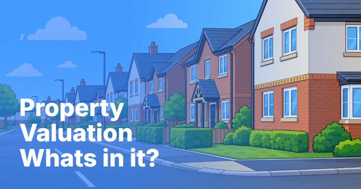 Property valuation report for a home purchase