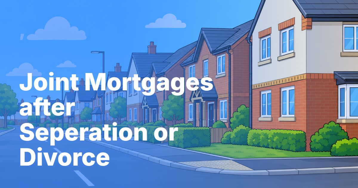 Joint mortgage after separation