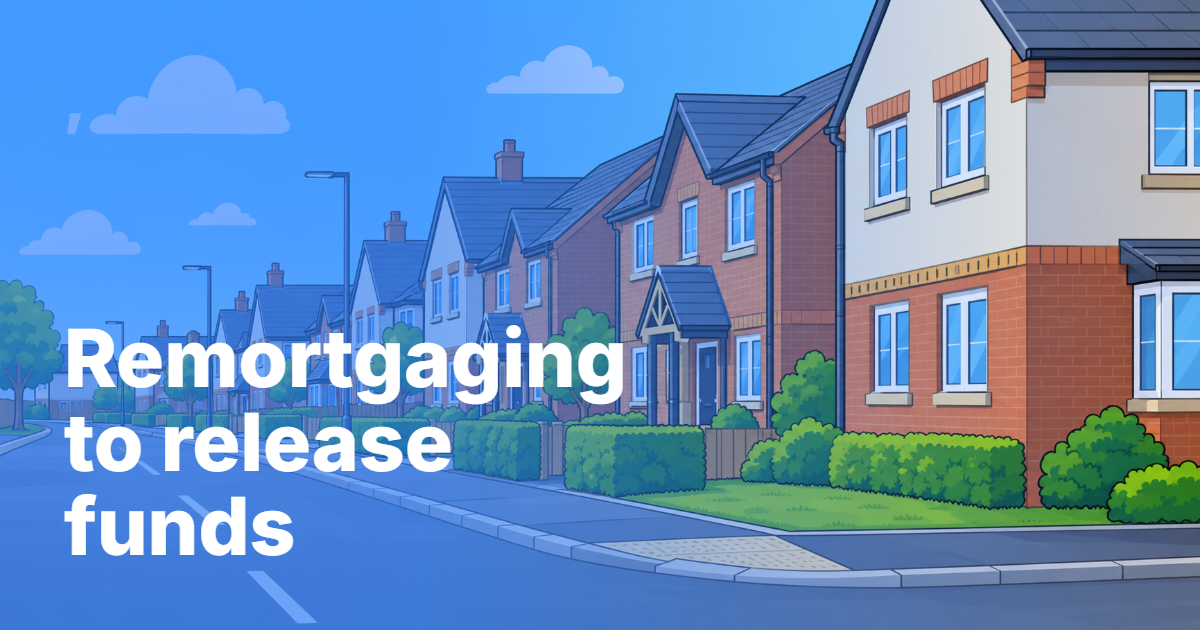 Homeowner remortgaging to release funds