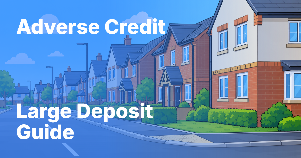 First-time buyer mortgage guide for bad credit and a large deposit