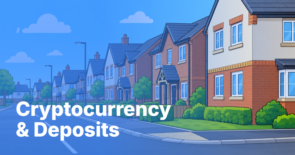 Cryptocurrency and mortgage deposits