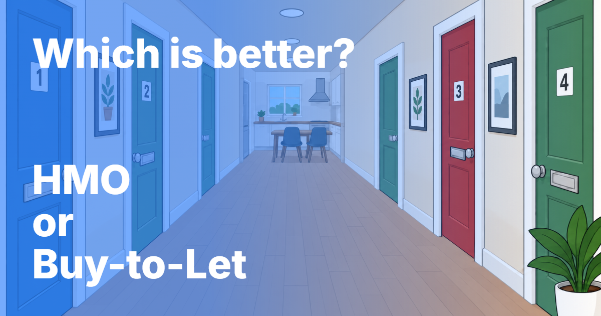 A property illustrating the HMO and buy-to-let comparison