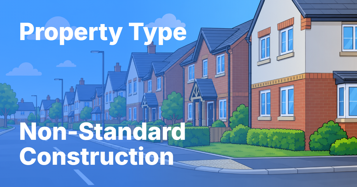 Non-standard construction house mortgage guide